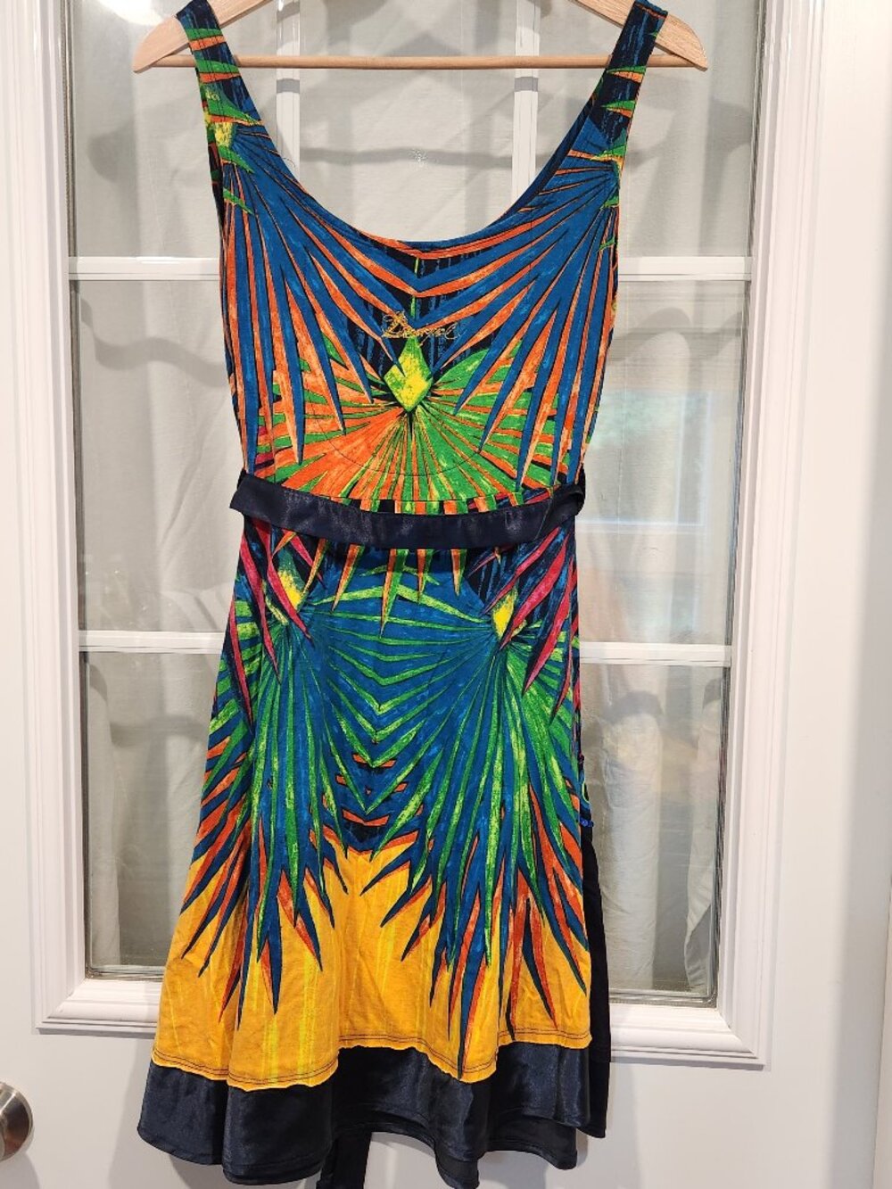 Desigual Colorful Sunburst Print Mini Dress - Picture 2 of 15